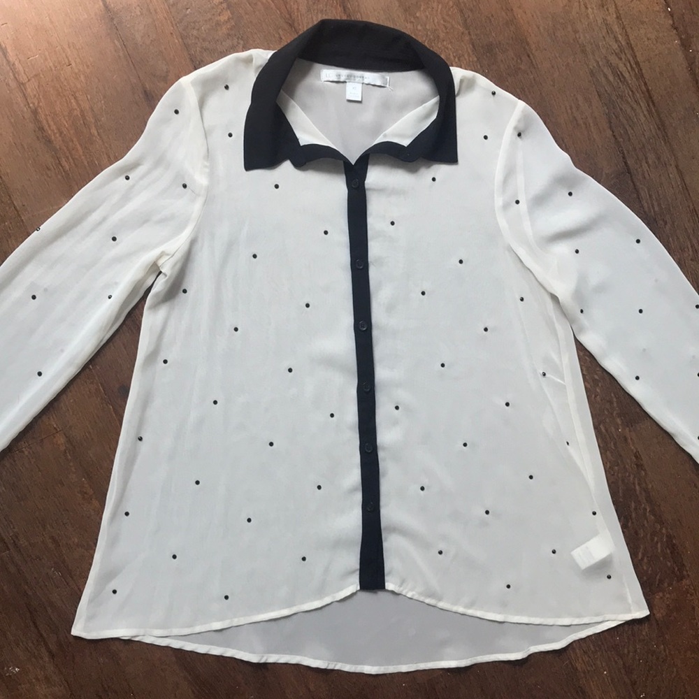 Lauren Conrad Jeweled Blouse